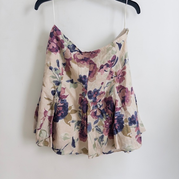 Ralph Lauren Floral Linen Midi Skirt - Picture 3 of 5